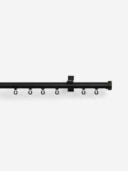Black Fixed Length Gliding Curtain Track Pole - Image 4 of 5