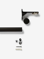 Black Fixed Length Gliding Curtain Track Pole - Image 5 of 5