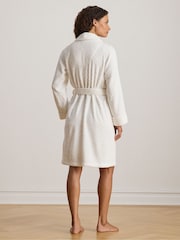 Lauren Ralph Lauren White Short Fleece Robe - Image 2 of 4