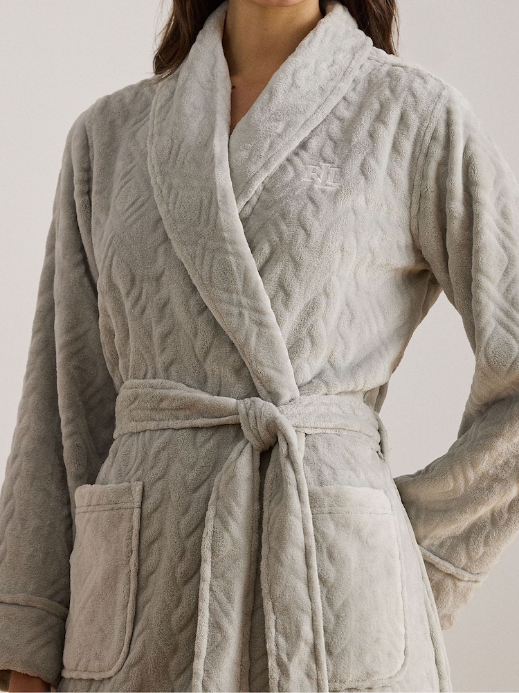Peignoir long en molleton Lauren Ralph Lauren - Image 4 de 4