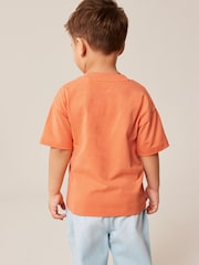 Orange Simple Short Sleeve T-Shirt (3mths-7yrs) - Image 3 of 7