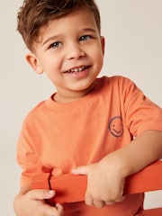 Orange Simple Short Sleeve T-Shirt (3mths-7yrs) - Image 4 of 7