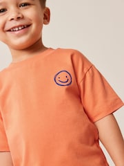Orange Simple Short Sleeve T-Shirt (3mths-7yrs) - Image 5 of 7