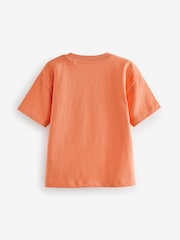 Orange Simple Short Sleeve T-Shirt (3mths-7yrs) - Image 6 of 7