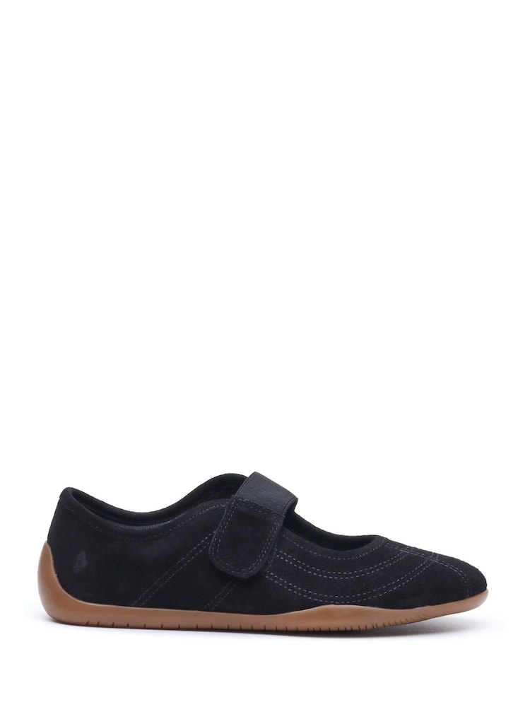 Hush Puppies Black Juno Suede Sneakerina Shoes - Image 1 of 5