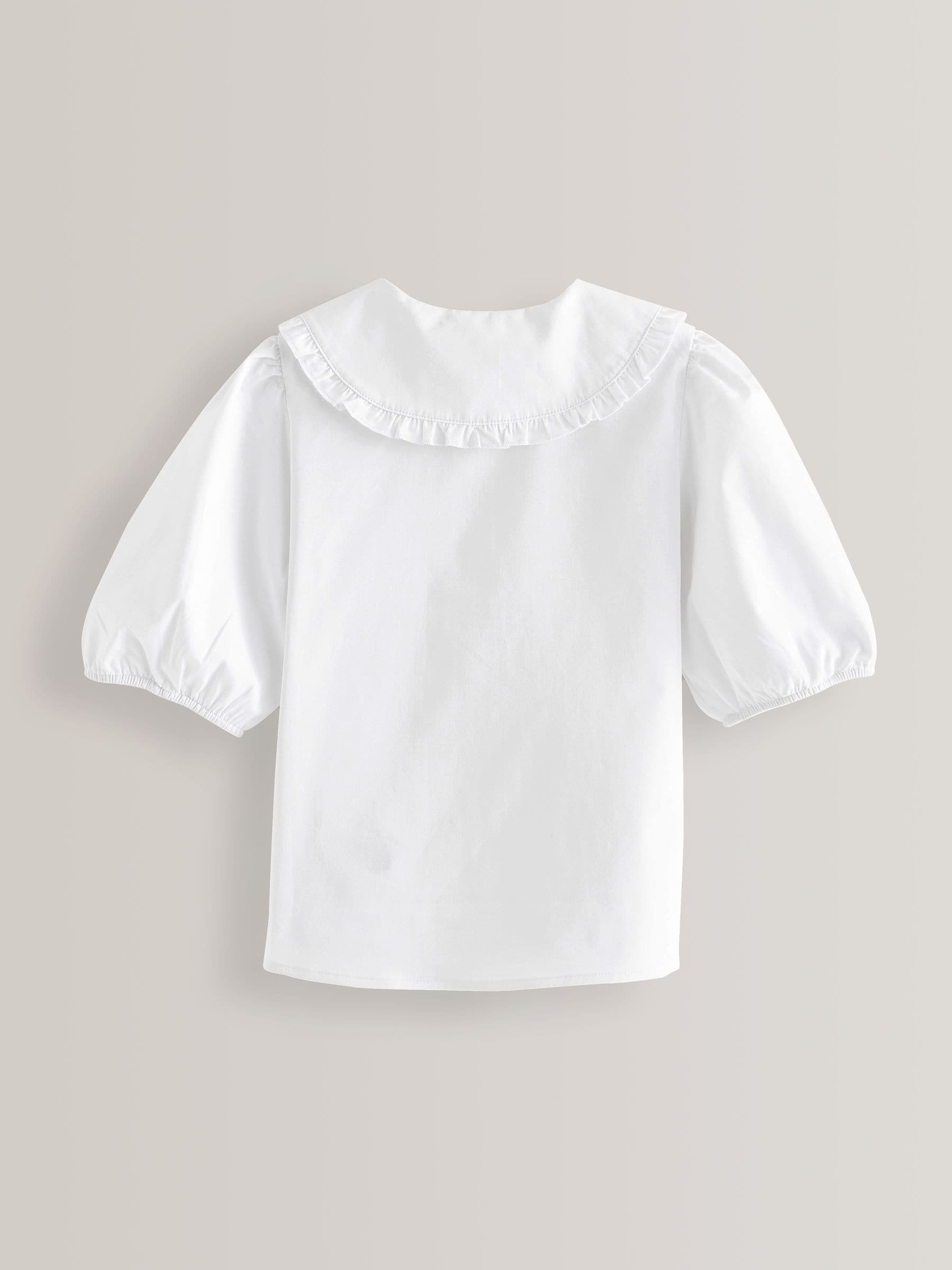 トップス Cotton frill collar blouse / white Cotton frill collar blouse / white | Tostalgic