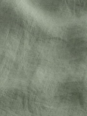 Olivgrün - Signature – Baird McNutt Irish – Oxford-Hemd mit Besatz aus 100 % Leinen - Bild 10 von 10