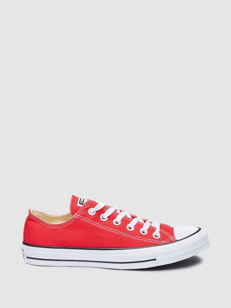 Converse Red Standard Fit Chuck Taylor All Star Ox Trainers - Image 1 of 6