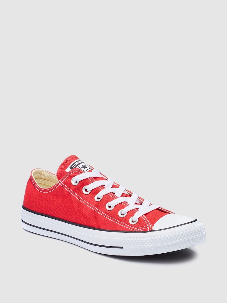 Converse Red Standard Fit Chuck Taylor All Star Ox Trainers - Image 2 of 6