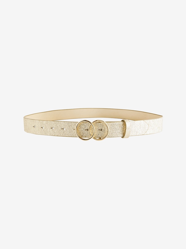 Champagne Gold Double Circle Sparkle Regular Belt - Image 1 of 2