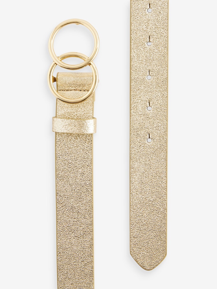 Champagne Gold Double Circle Sparkle Regular Belt - Image 2 of 2