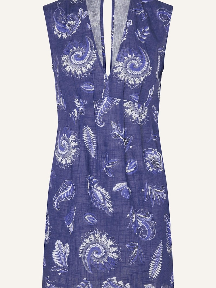 Accessorize Blue Paisley Tunic Dress - Image 4 of 4