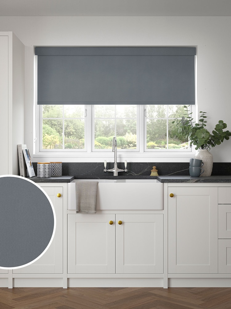 Concrete Grey Linea Made to Measure Roller Blind - Image 1 of 6