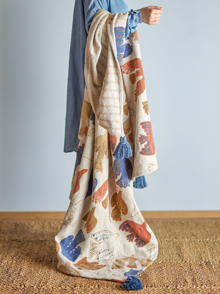 Bloomingville Multi Anniversary Throw - Image 1 of 4 Bloomingville Multi Anniversary Throw - Image 1 of 4