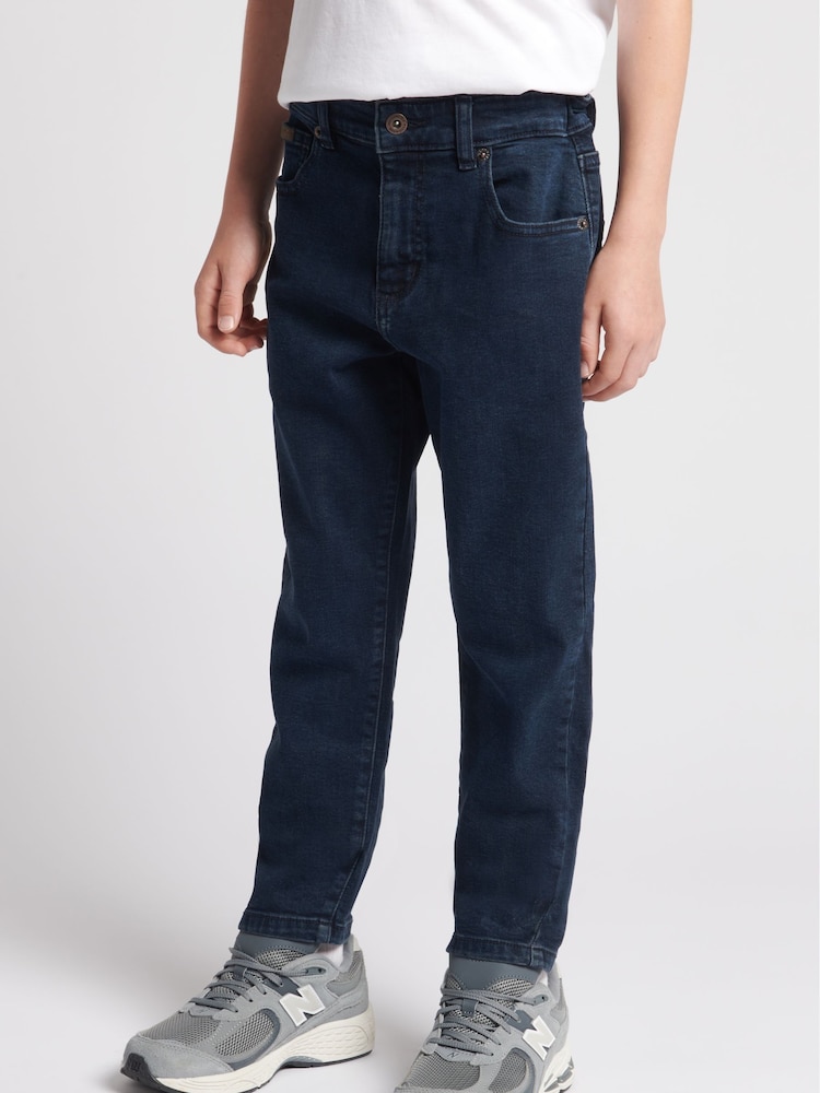 U.S. Polo Assn. Blue Slim Fit Boys 5 Pocket Denim Jeans - Image 1 of 7