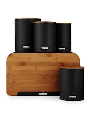 Tower 5 Piece Black Scandi Storage Set - Image 2 of 4