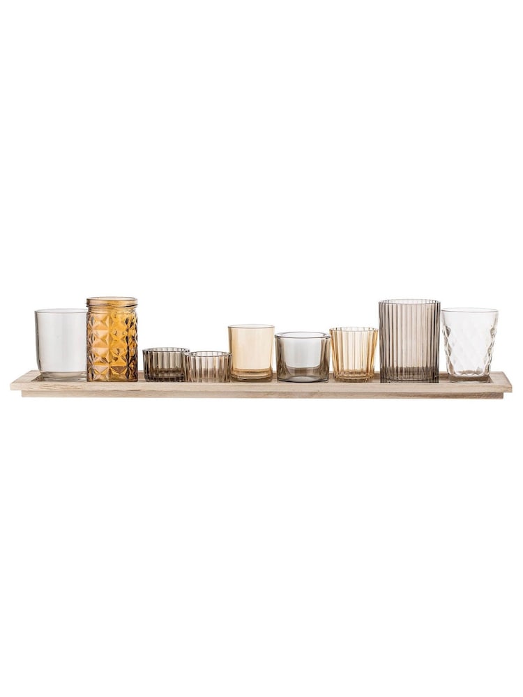 Bloomingville Brown Sanga Tray Votive - Image 2 of 2 Bloomingville Brown Sanga Tray Votive - Image 2 of 2