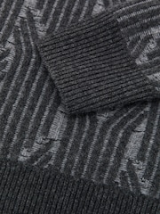 Grigio - Maglione Reiss Leah in jacquard di lana e cashmere - Immagine 7 di 7