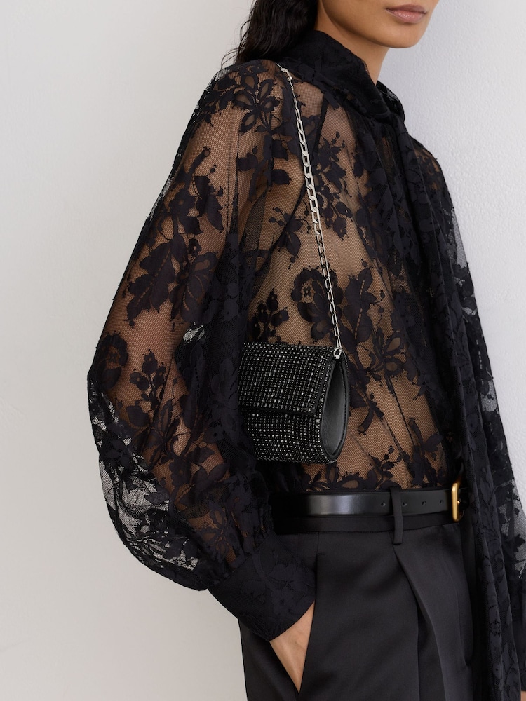 Τσάντα συμπλέκτη Reiss Sadie Crystal - Εικόνα 1 από 8 Τσάντα συμπλέκτη Reiss Sadie Crystal - Εικόνα 1 από 8