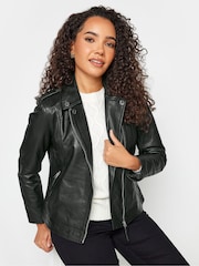 M&Co Black Leather Jacket - Image 2 of 5