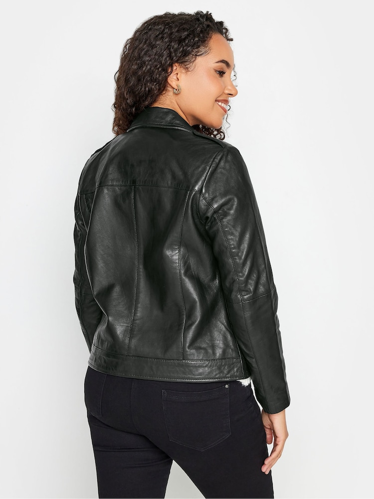 M&Co Black Leather Jacket - Image 3 of 5