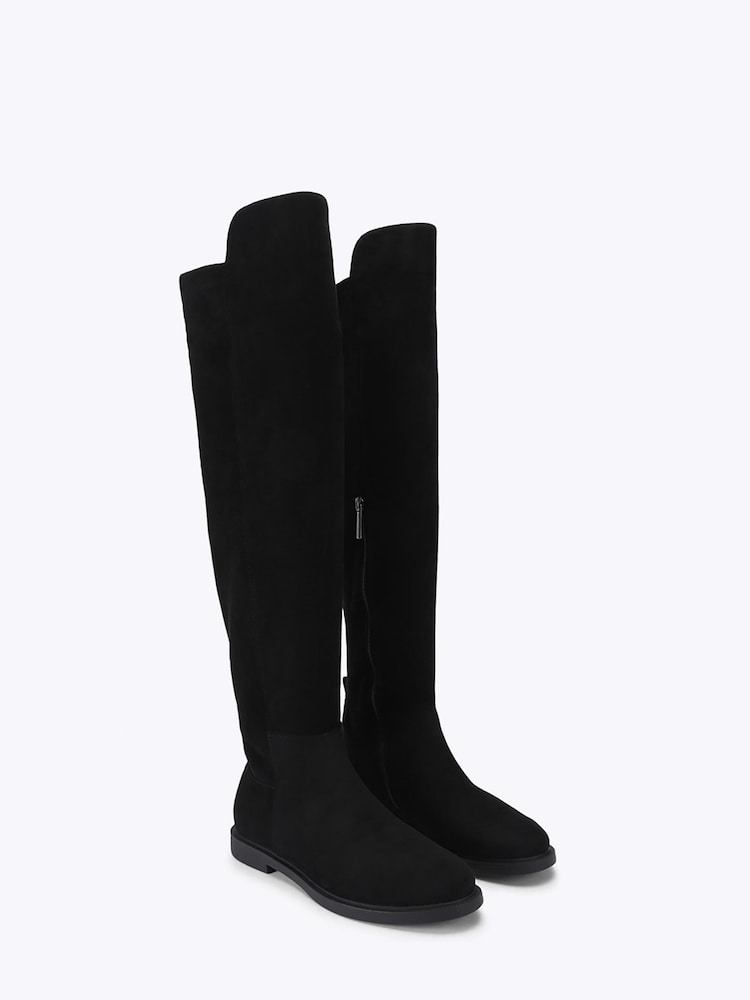 KG Kurt Geiger Black Stratton Knee Boots - Image 2 of 4 KG Kurt Geiger Black Stratton Knee Boots - Image 2 of 4