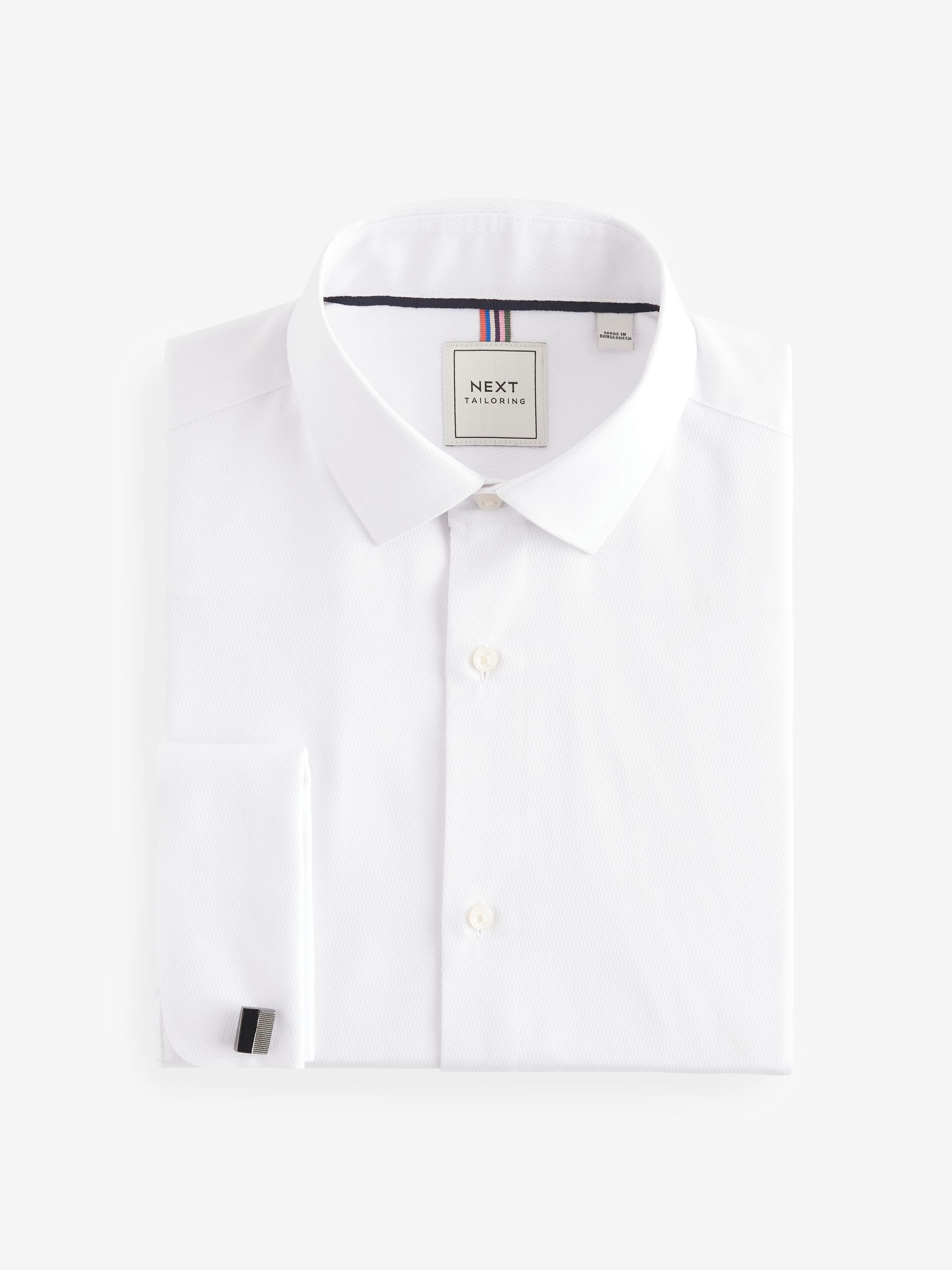 PROPER SHIRTINGS WHITE CONTEMPORARY FIT REGULAR CUFF N720ET0R-WHT main image 1