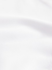 White Regular Fit Double Cuff Easy Care Textured Smart Shirt - Image 8 of 8