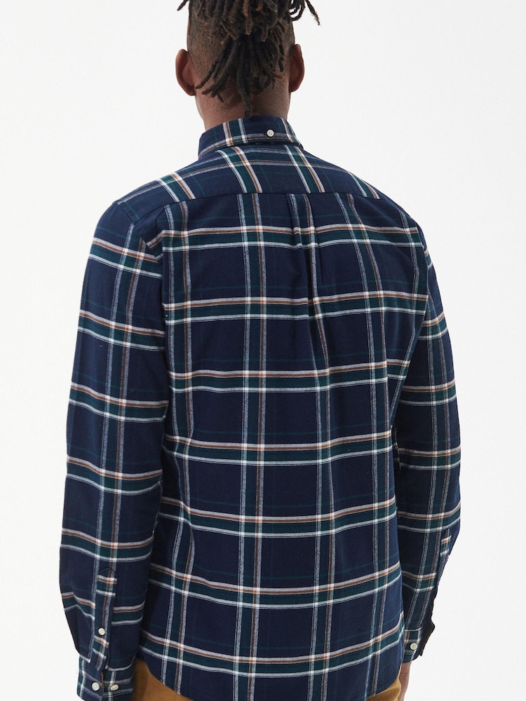 Barbour® Blue Ronan Check Inky Shirt - Image 2 of 7