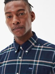 Barbour® Blue Ronan Check Inky Shirt - Image 3 of 7