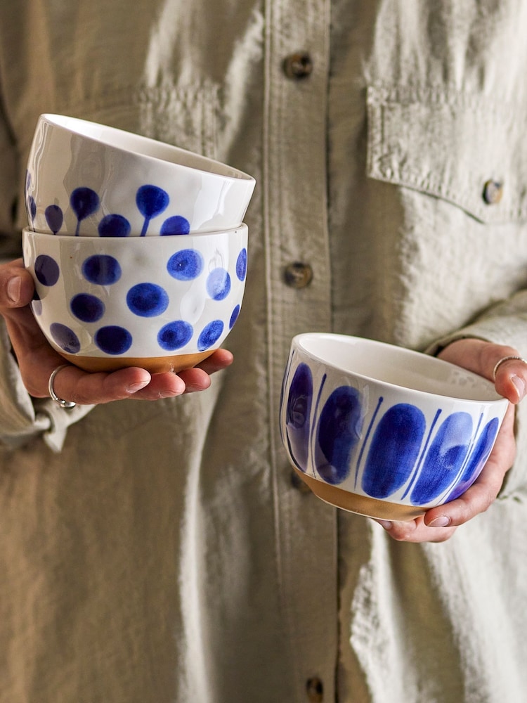 Creative Collection by Bloomingville Blue Linora Bowl - Image 1 of 3 Creative Collection by Bloomingville Blue Linora Bowl - Image 1 of 3
