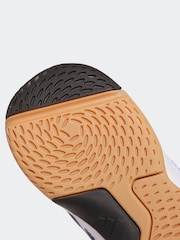 adidas White Ligra 8 Indoor Shoes - Image 10 of 10