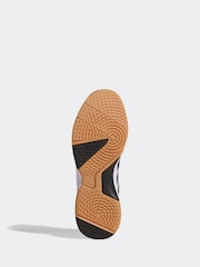 adidas White Ligra 8 Indoor Shoes - Image 5 of 10