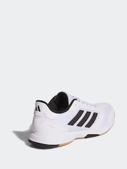 adidas White Ligra 8 Indoor Shoes - Image 8 of 10