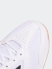 adidas White Ligra 8 Indoor Shoes - Image 9 of 10