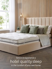 Snuggledown White Luxurious Hotel Anti Allergy 2.5cm Mattress Topper - Image 2 of 7