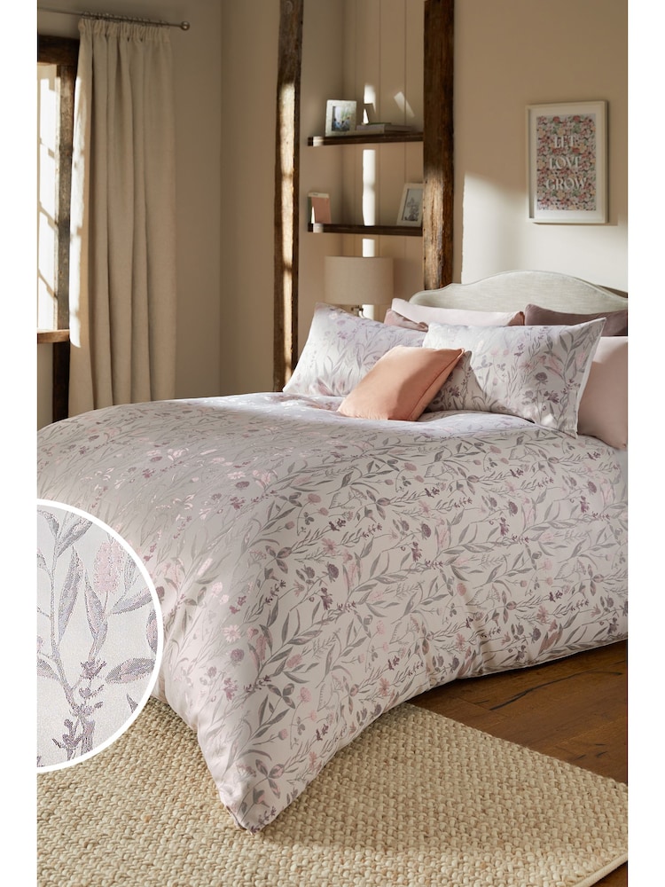 rožast vzorec Komplet prešita pregrinjala in prevleke za blazino Jacquard - Slika 1 iz 4