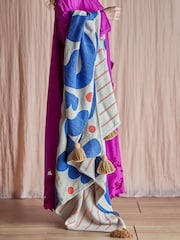 Bloomingville Multi Abstract Print Throw 160X130cm - Image 1 of 4