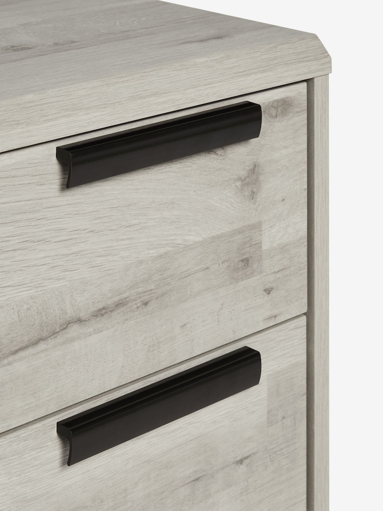 Grey Bronx Oak Effect Set of 2 Bedside Table - Image 11 of 11