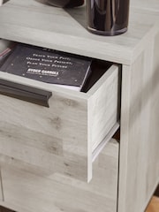Grey Bronx Oak Effect Set of 2 Bedside Table - Image 6 of 11