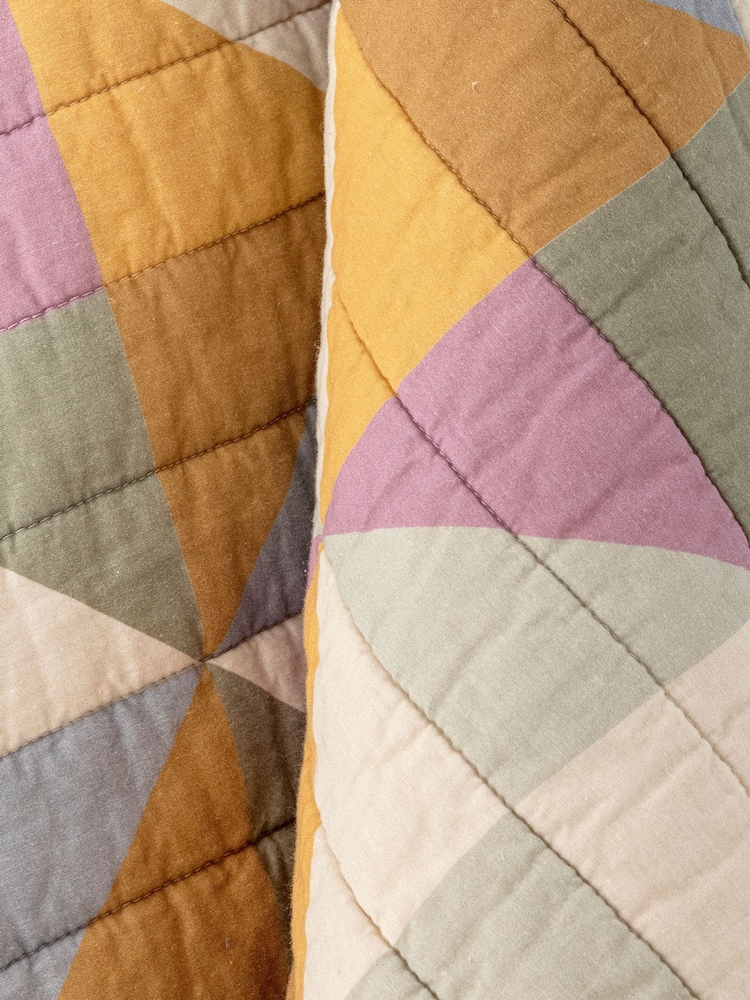 Bloomingville Multi Crewe Quilt Throw - Image 4 of 4 Bloomingville Multi Crewe Quilt Throw - Image 4 of 4