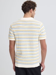Casual Friday White Midskov Short Sleeve Relaxed Knit Polo Shirt - Image 4 of 5