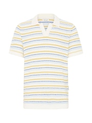 Casual Friday White Midskov Short Sleeve Relaxed Knit Polo Shirt - Image 5 of 5