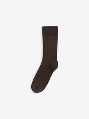 Neutrals 5 Pack Embroidered Lasting Fresh Socks - Image 6 of 8