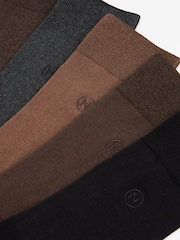 Neutrals 5 Pack Embroidered Lasting Fresh Socks - Image 8 of 8