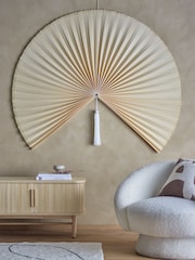 Bloomingville Natural Jaime Fan Wall Decoration - Image 1 of 3