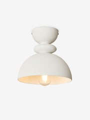 MADE.COM White Freyja Flush Ceiling Light - Image 3 of 3