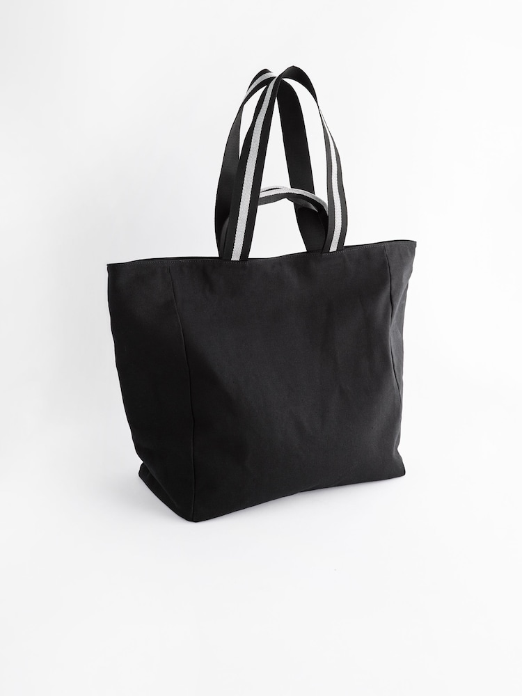 Victoria's Secret Black Diamanté Large Beach Bag - Image 2 of 8