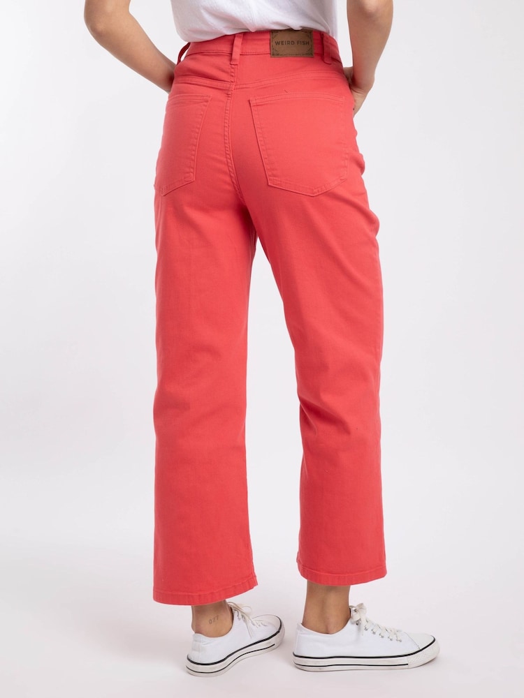 Weird Fish Soulina Wide Leg Cropped Denim Jeans - Imagen 2 de 7