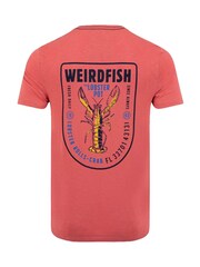 Weird Fish Red Lobster Pot Back Print Graphic T-Shirt - Image 6 of 6